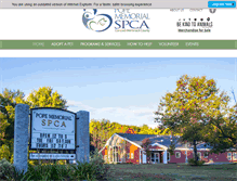 Tablet Screenshot of popememorialspca.org